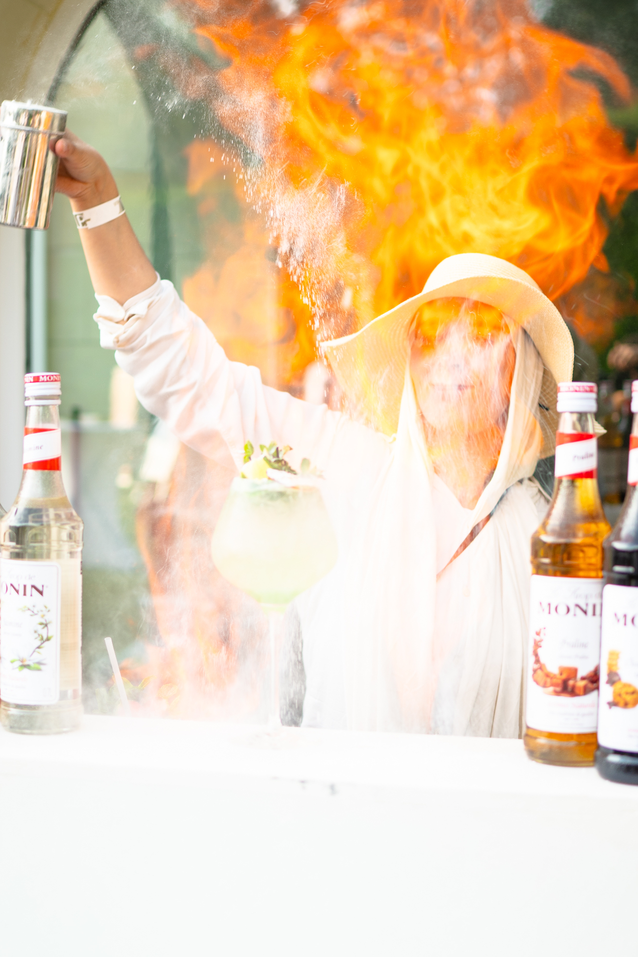 Mocktail vert & flammes