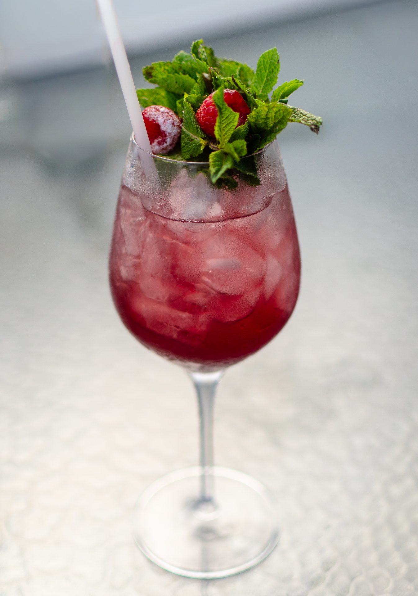 Mocktail framboise & menthe